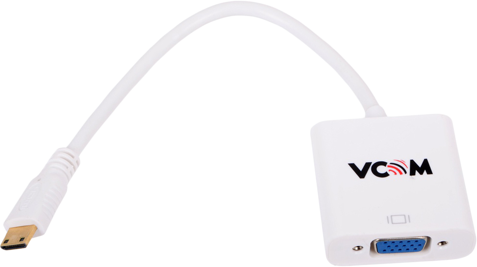 Кабель-переходник VCOM Mini HDMI M - VGA F, CG592, 0,15 м