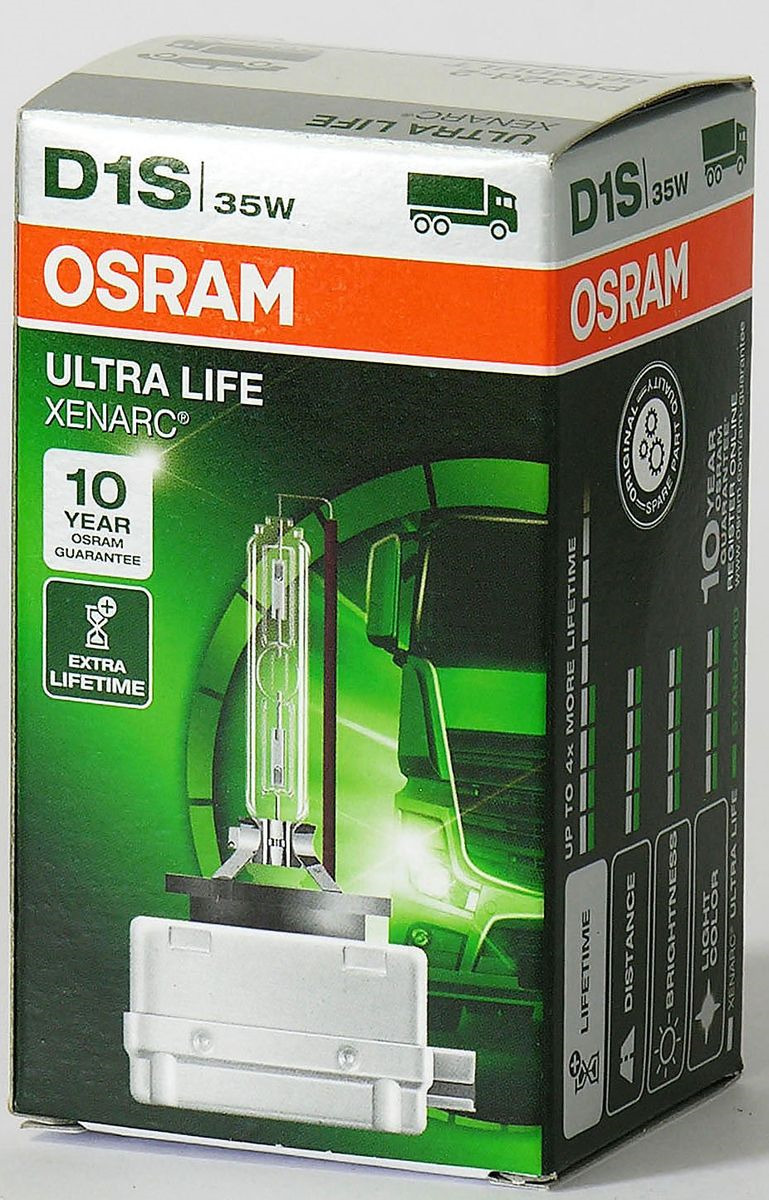 фото Лампа автомобильная биксеноновая "Osram", для фар, цоколь D1S (PK32d-2), 85V, 35W