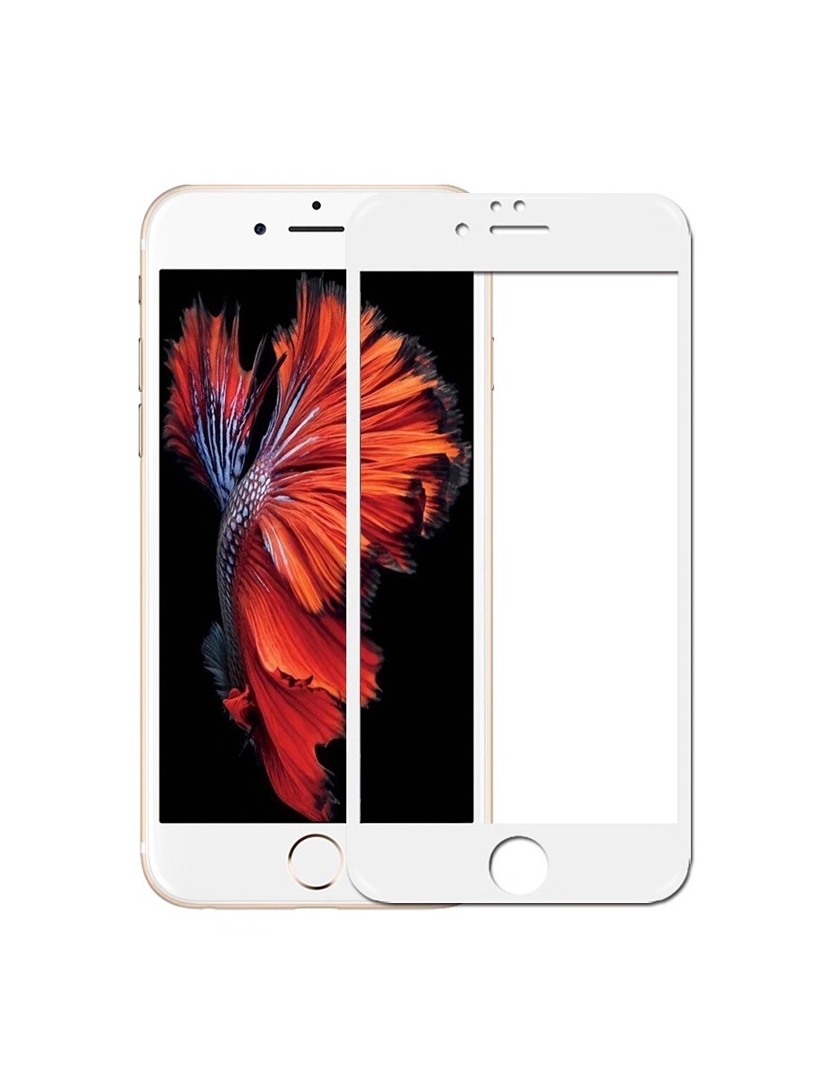фото Защитное стекло YOHO для iPhone 6/6S на полный экран 5D Full Screen, белый