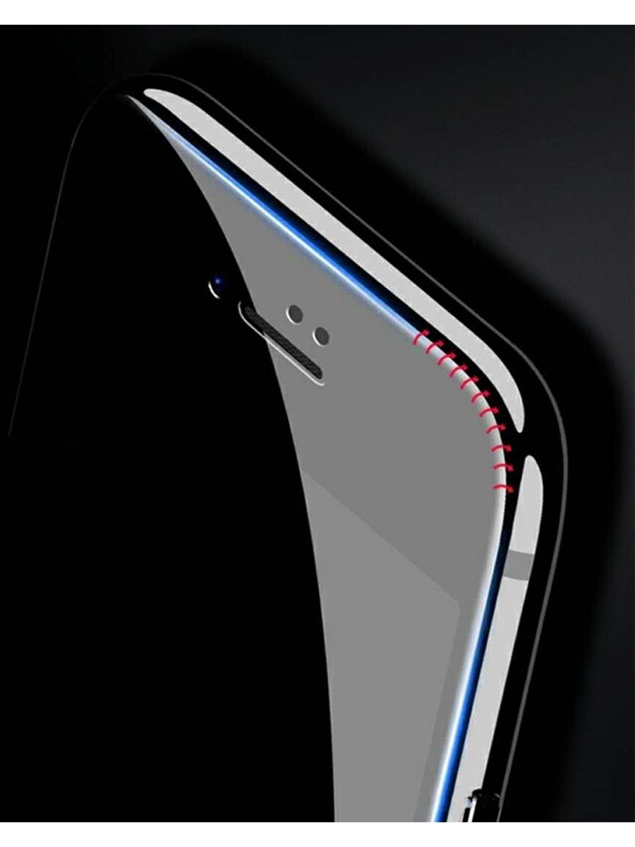 фото Защитное стекло для iPhone 7 Plus/8 Plus на полный экран 5D Full Screen. Черное Yoho
