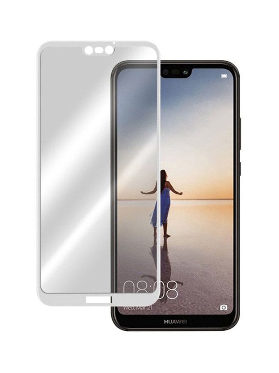 фото Защитное стекло YOHO для Huawei P20 Lite на полный экран 5D Full Screen, белый