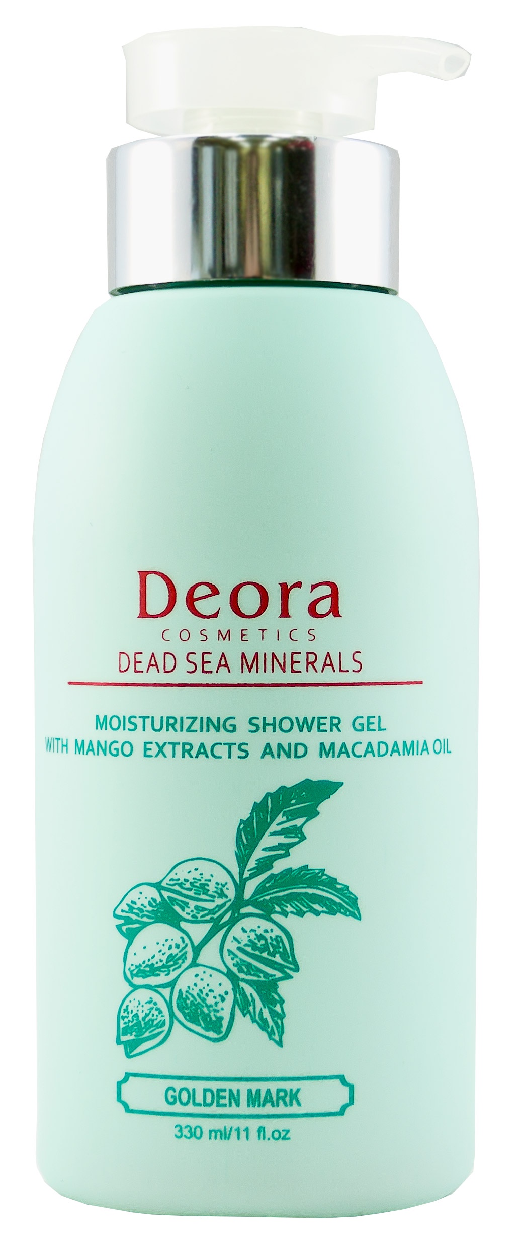 Гель для душа Deora Cosmetics с экстрактом манго и маслом макадамии, 330 мл