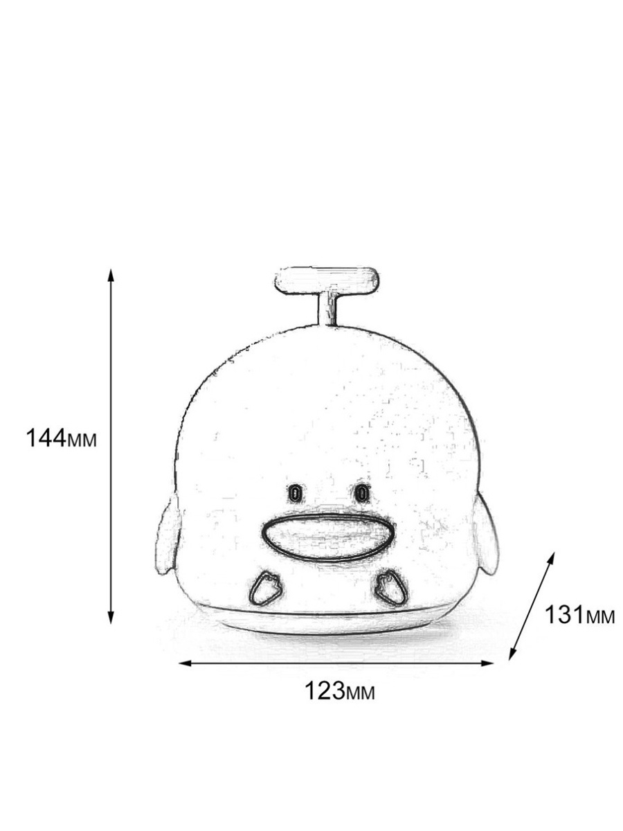 фото Детский светильник Lumobook "Утка", LB-SIL-09, розовый