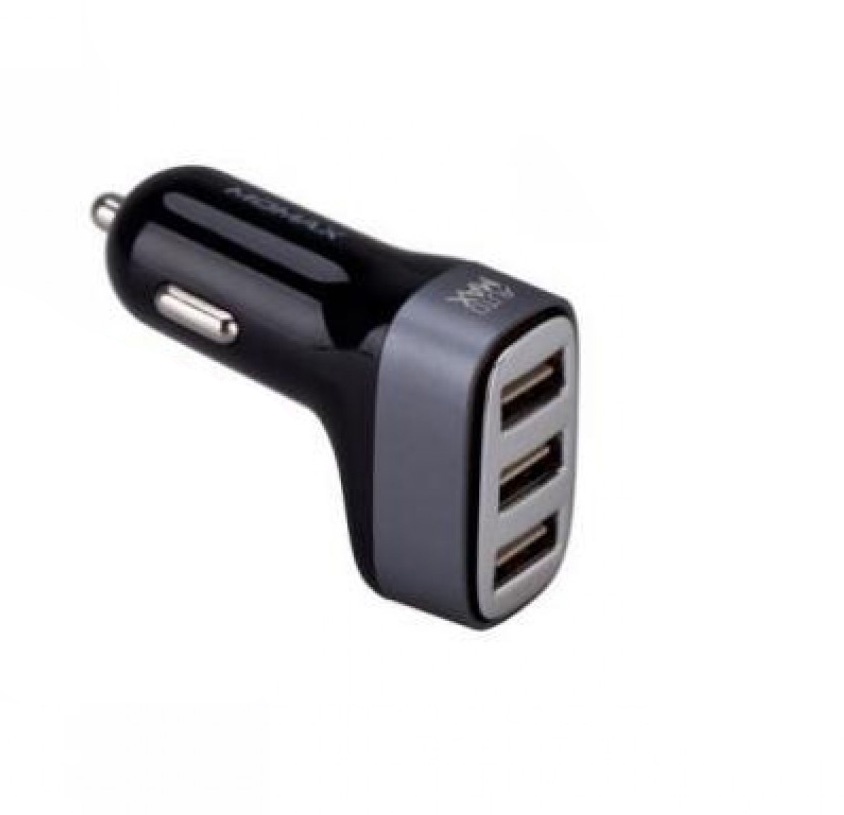 фото Автомобильное зарядное устройство Momax MOMAX Polar Light Series Car Charger-Dual USB Black UC4D, 4894222040892, черный, серый