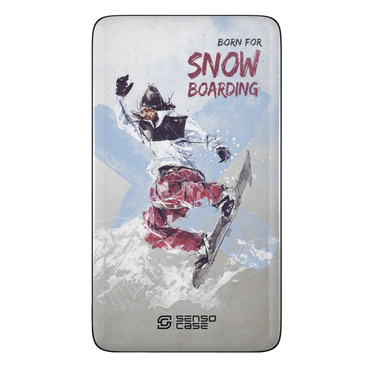 фото Внешний аккумулятор SensoCase "Сноубординг" Power Bank 10 000 mAh, SC-10K - snowboard-boy, 100006