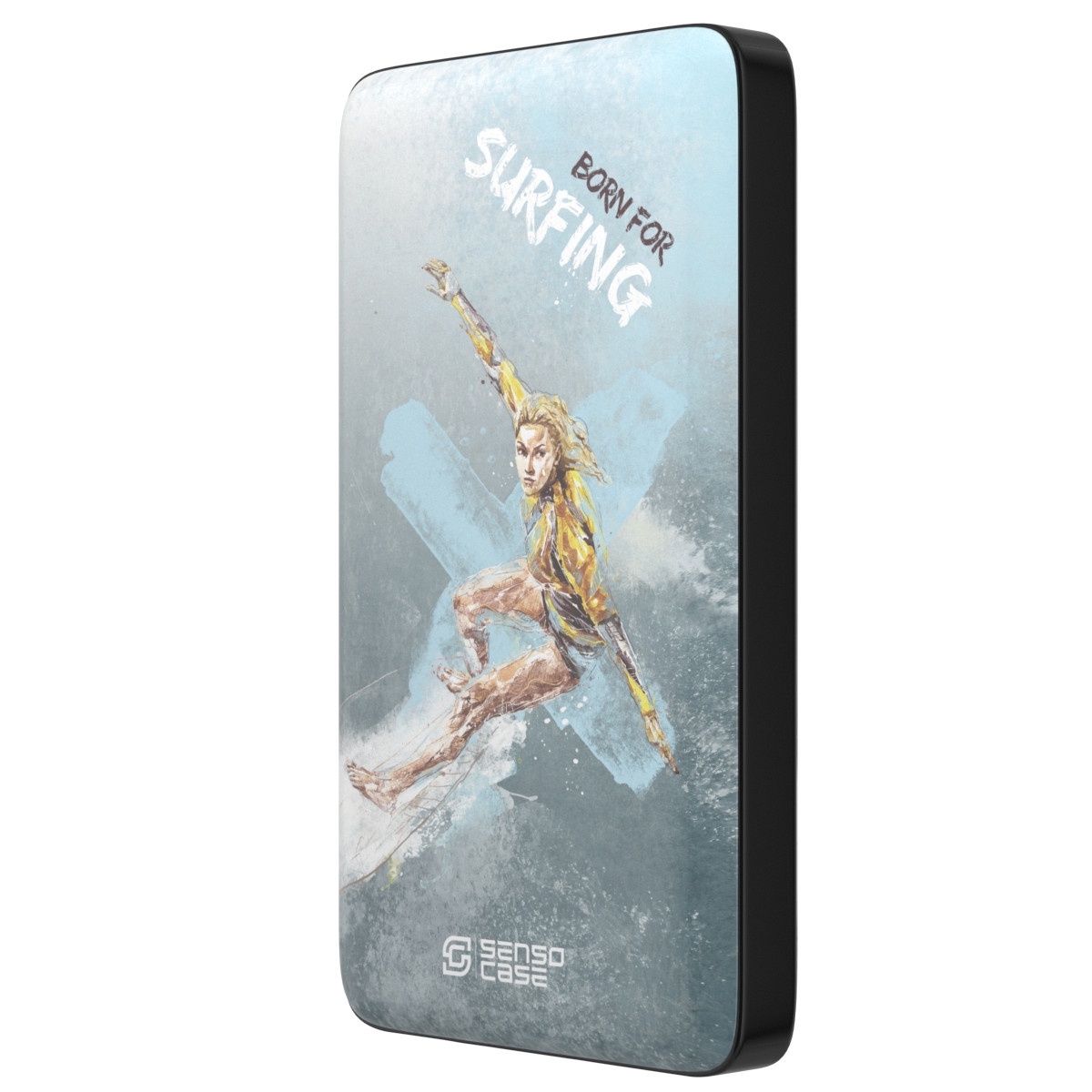 фото Внешний аккумулятор SensoCase "Серфинг" Power Bank 10 000 mAh, SC-10K - surf-girl, 100003