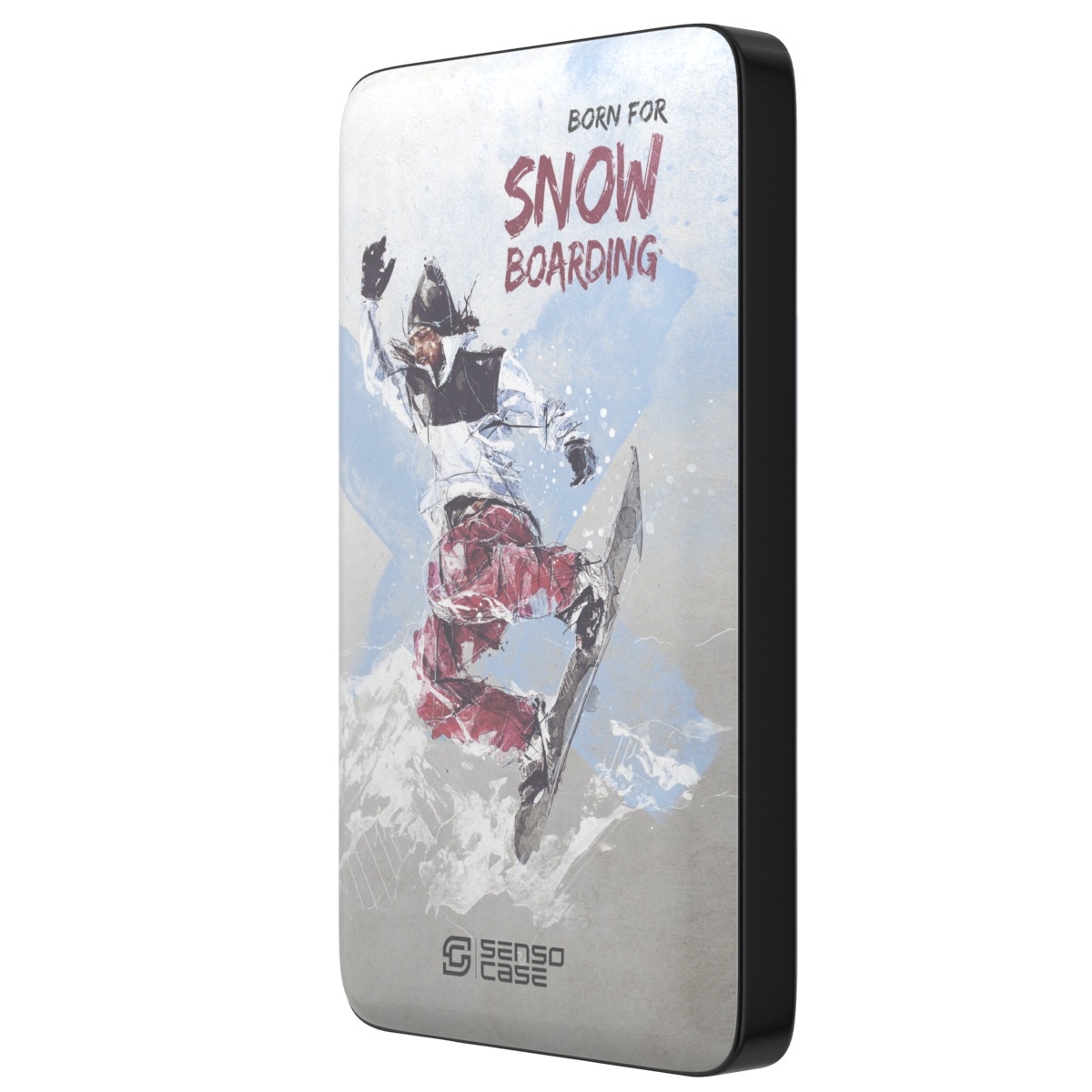 фото Внешний аккумулятор SensoCase "Сноубординг" Power Bank 10 000 mAh, SC-10K - snowboard-boy, 100006