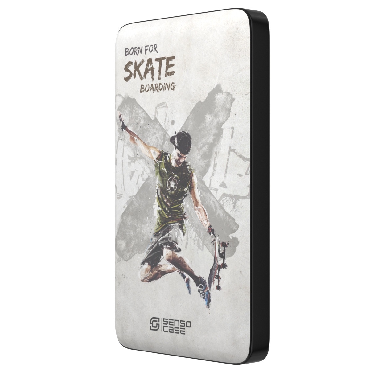 фото Внешний аккумулятор SensoCase "Скейтбординг" Power Bank 10 000 mAh, SC-10K - skate-boy, 100009