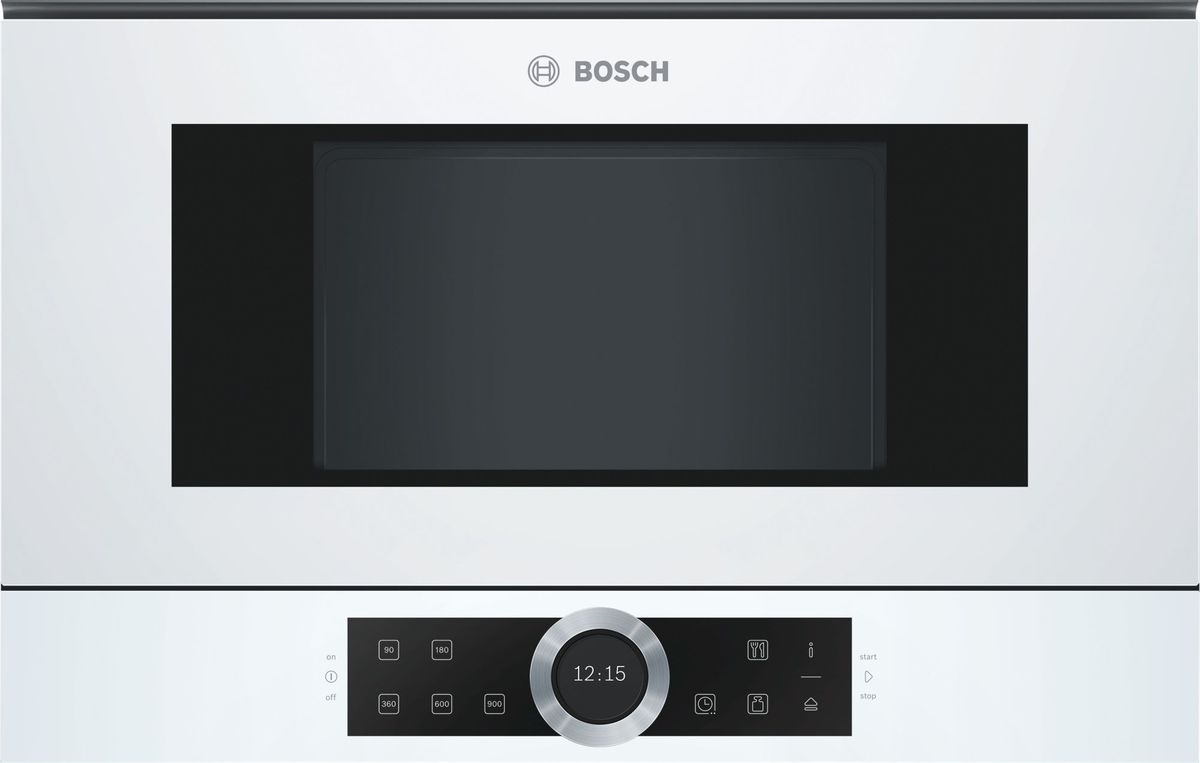 Микроволновая печь Bosch, BFL634GW1, встраиваемая, белый