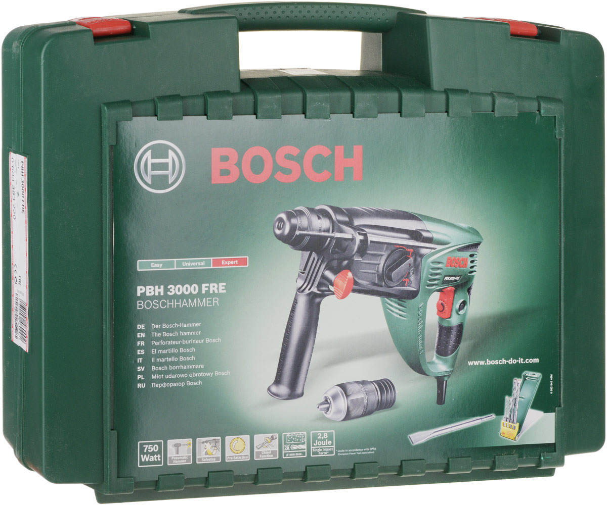 фото Bosch PBH 3000 FRE перфоратор (0603393220)