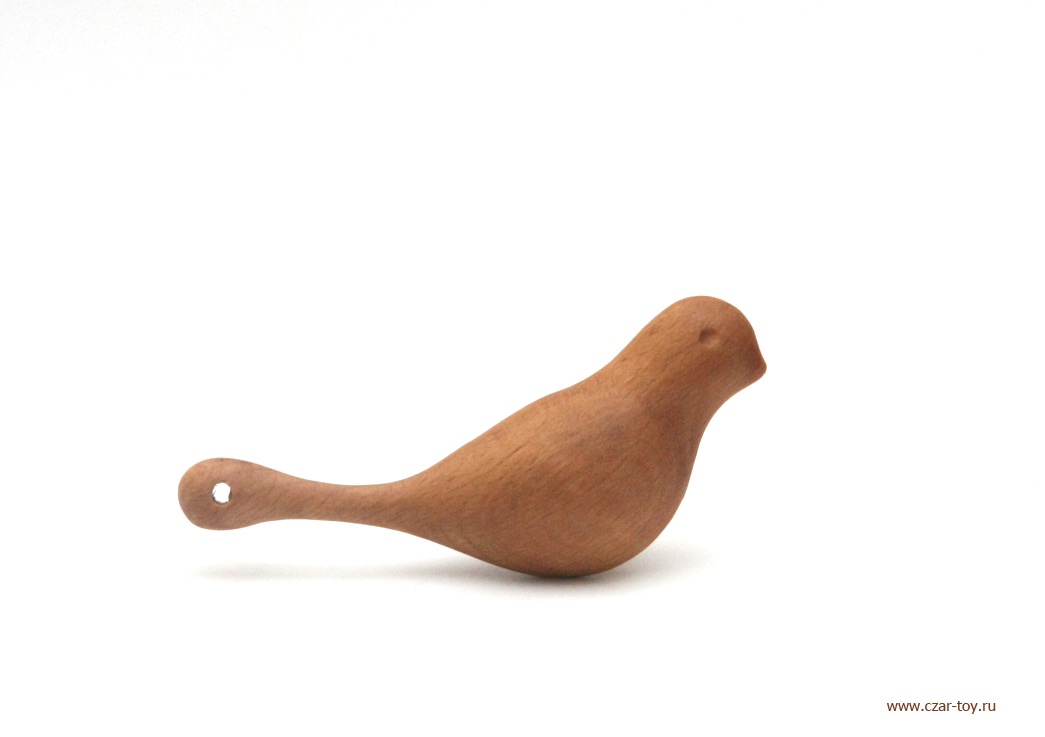 фото Погремушка"Птичка"Голубка" Царицынская игрушка, CI-PG006, коричневый , Царицинская игрушка