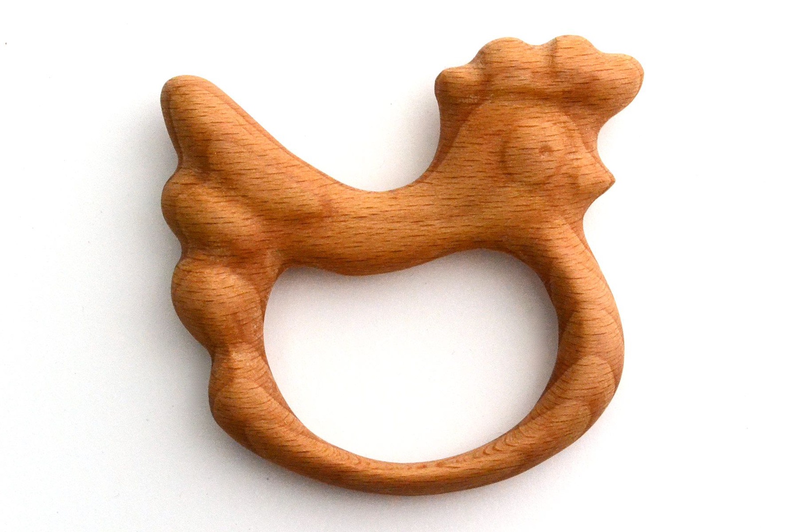фото Погремушка грызунок"Курочка -грызунок" Царицынская игрушка, CI-GR005, коричневый , Царицинская игрушка