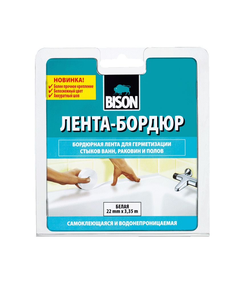 фото Изоляционная лента BISON Санитарная лента Bison Sealantstrip Sanitary White FPB 22mm*3,35m, 6311182