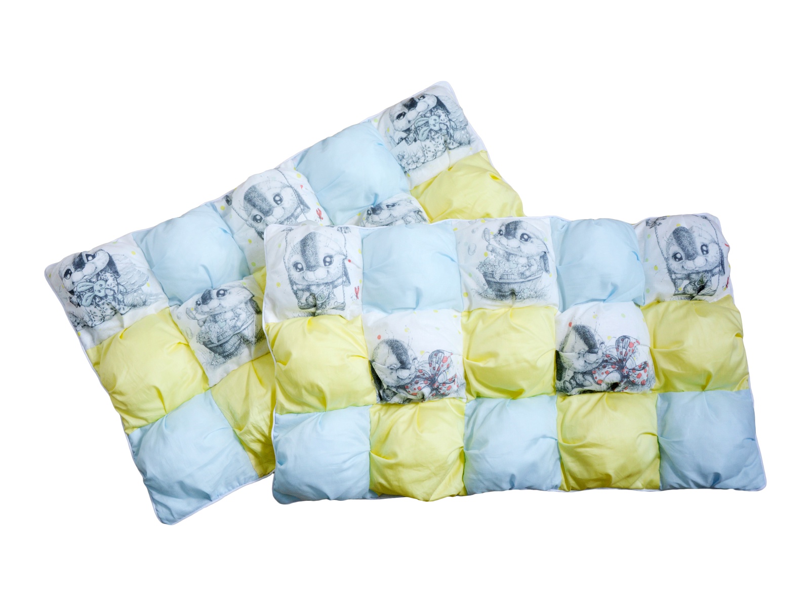 фото Бортик для кроватки Dream Royal Бомбон-бортики, голубой, желтый