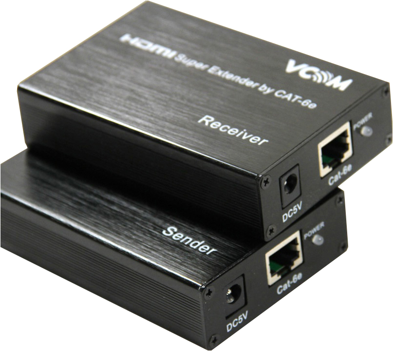 фото Удлинитель HDMI по витой паре до 60м extender VCOM <DD471> +2б.п.