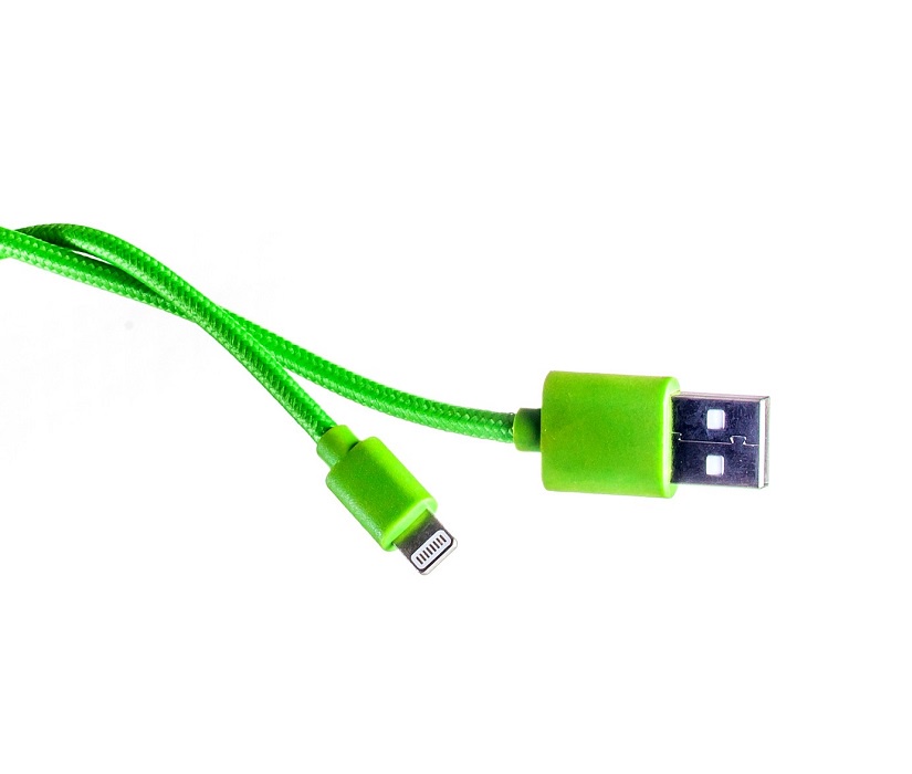 фото Кабель Prolike, 1.2 м, USB - 8 pin, зеленый