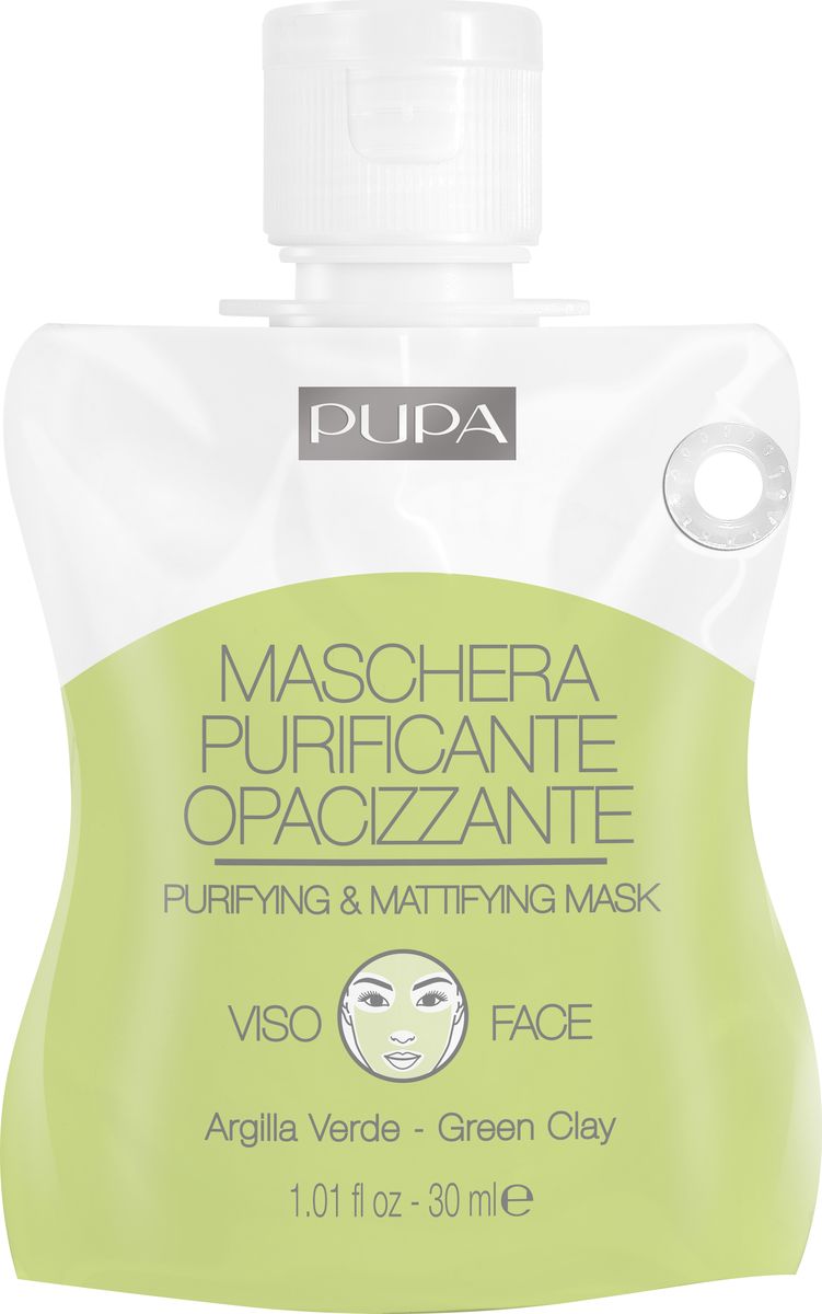фото Маска для лица Pupa Purifying Mattifying Mask, в саше, 30 мл