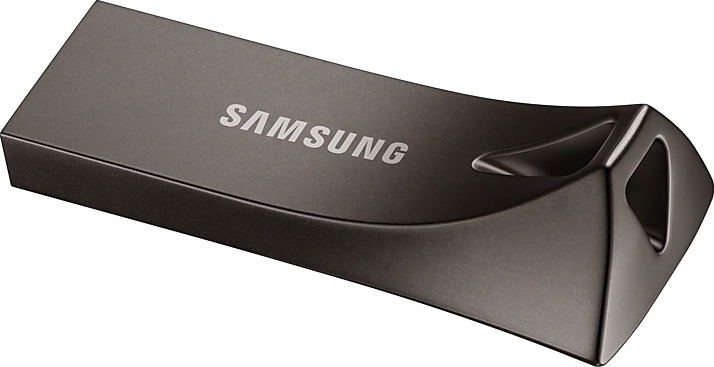 фото USB Флеш-накопитель Samsung BAR plus, 64GB, MUF-64BE4/APC, серый