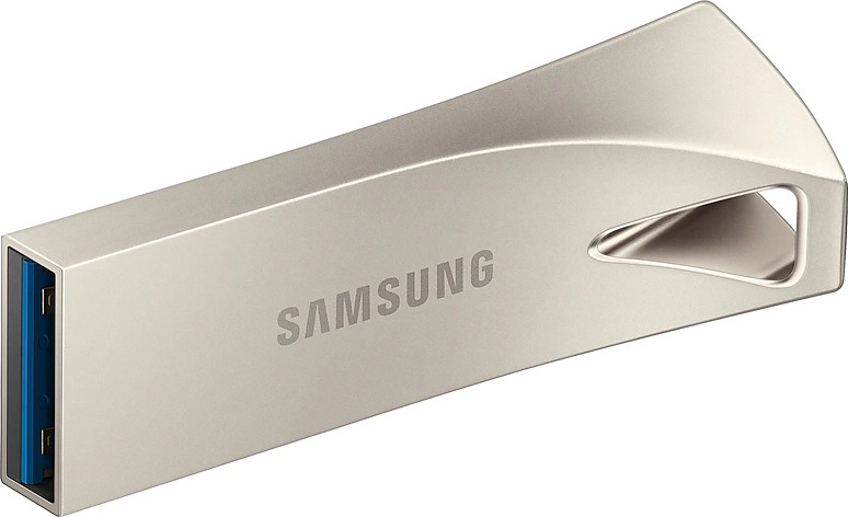 фото USB Флеш-накопитель Samsung BAR plus, 64GB, MUF-64BE3/APC, серебристый