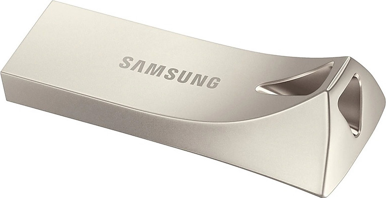 фото USB Флеш-накопитель Samsung BAR plus, 64GB, MUF-64BE3/APC, серебристый