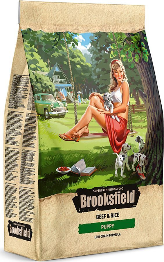 <b>Корм сухой Brooksfield Puppy</b>, для щенков, говядина, рис, 3 кг ...