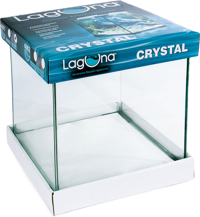 фото Аквариум Laguna Crystal 6001, 73514002, серебристый, 15 л