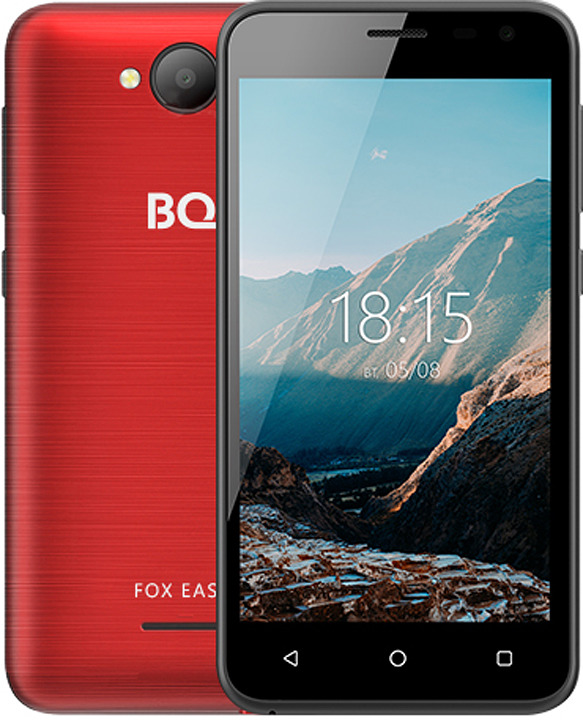 фото Смартфон BQ 4501G Fox Easy, 8 ГБ, винный красный Bq mobile