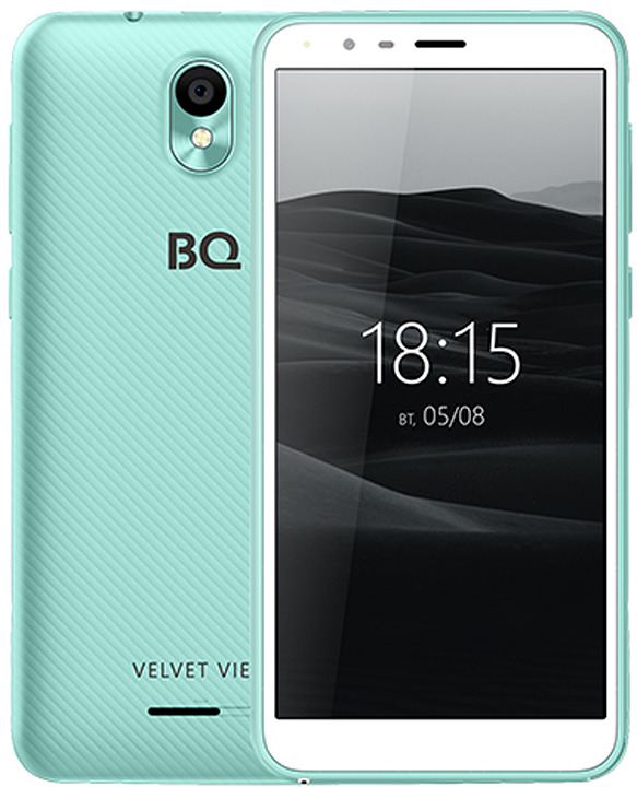 фото Смартфон BQ 5300G Velvet View, 8 ГБ, мятно-синий Bq mobile