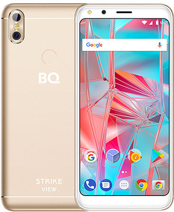 фото Смартфон BQ 5301 Strike View, 8 ГБ, золотой Bq mobile