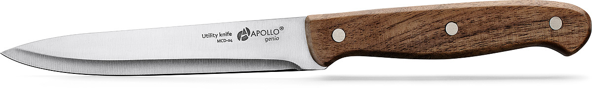 фото Нож кухонный Apollo Genio Macadamia, MCD-04, коричневый, длина лезвия 11 см Apollo home & decor