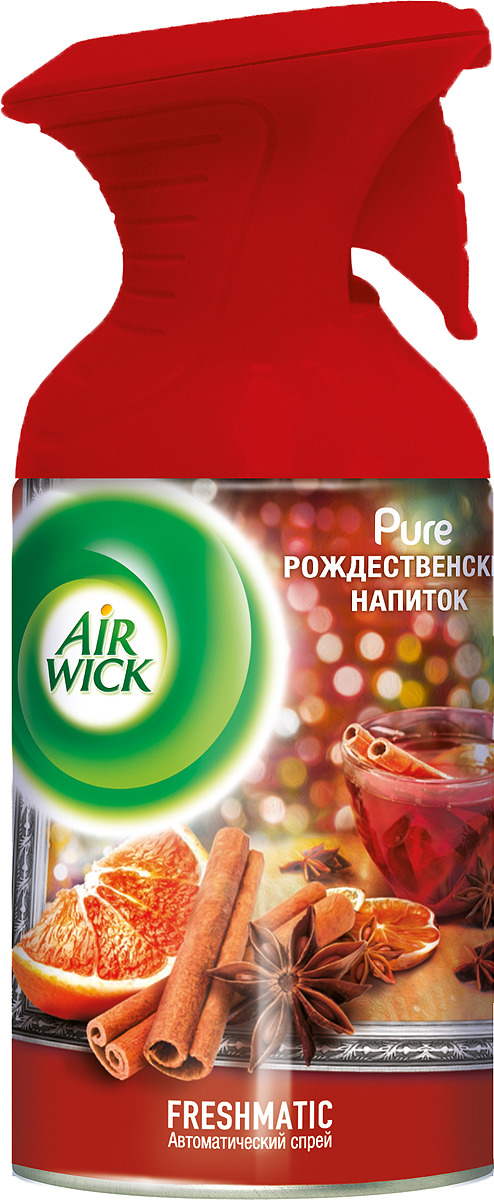 фото Освежитель воздуха AirWick Pure "Рождественский напиток", 250 мл