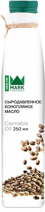 фото Конопляное масло Mark Habanero Green Line холодного отжима, 250 мл