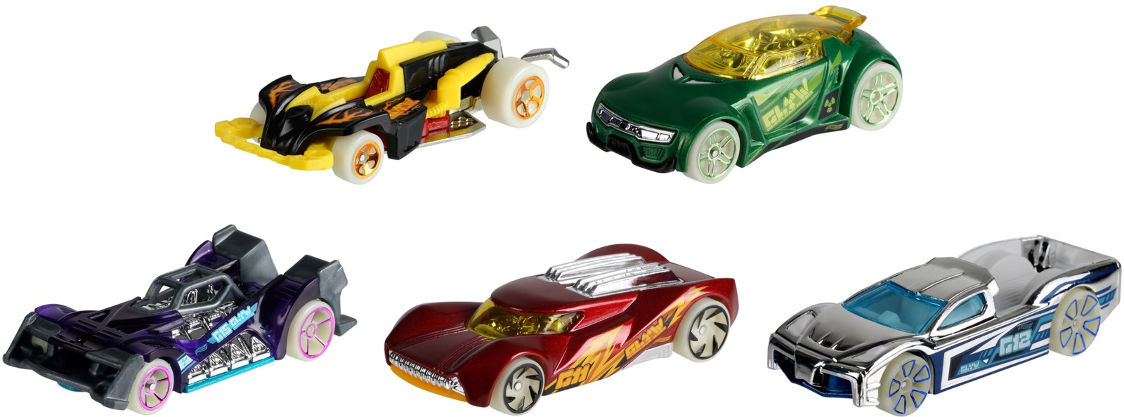 фото Набор машинок Hot Wheels Flames, 1806_FKT66, 5 шт