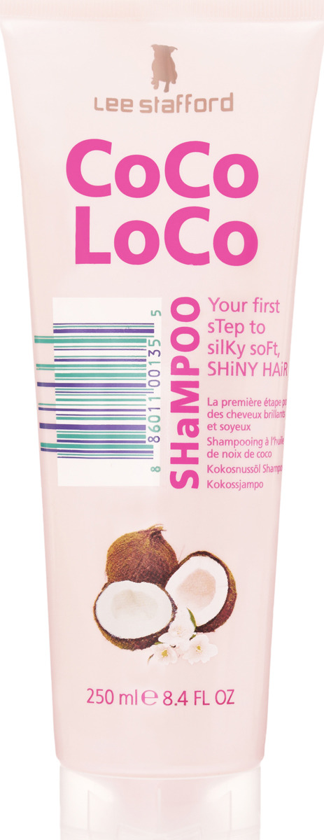 Шампунь для волос Lee Stafford Сосо Loco, увлажняющий, с кокосовым маслом, 250 мл