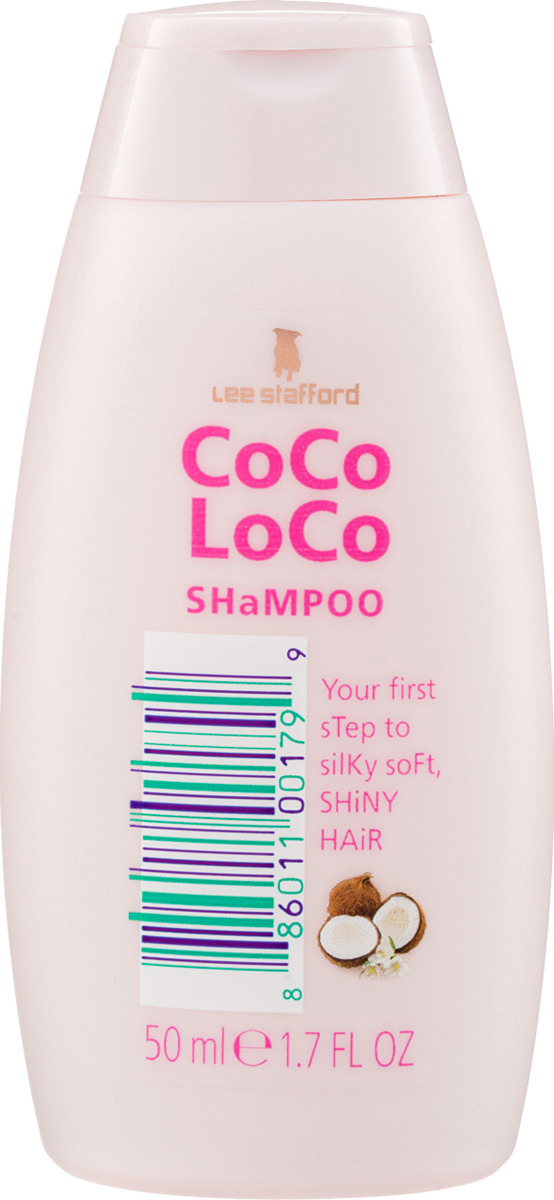 Шампунь для волос Lee Stafford Сосо Loco, увлажняющий, с кокосовым маслом, 50 мл