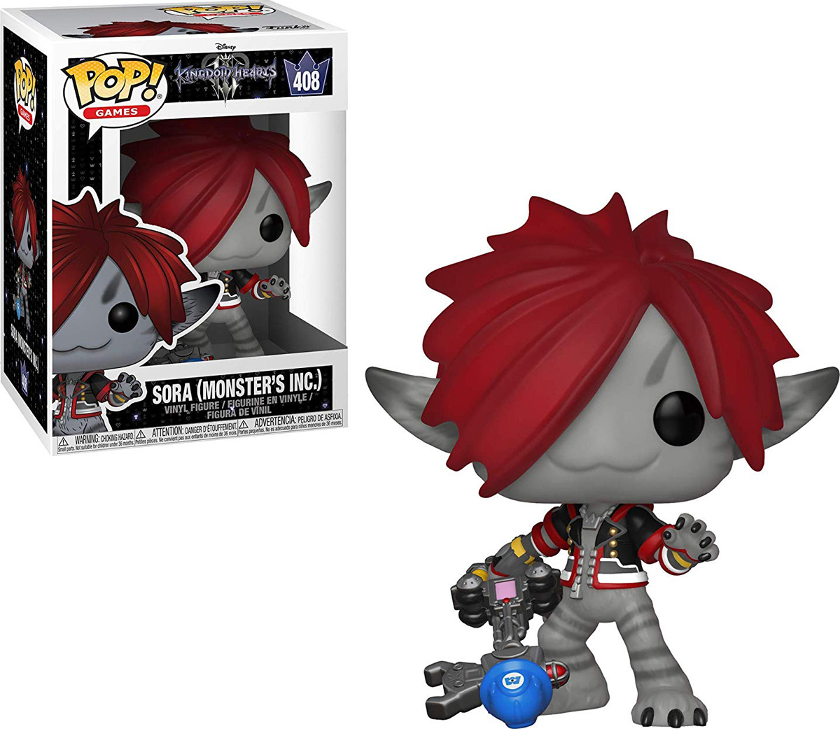 Фигурка Funko POP! Vinyl: Games: Kingdom Hearts 3: Sora (Monster's Inc.) 34057 Фигурка Funko POP! Vinyl: Games: Kingdom Hearts 3: Sora (Monster's Inc.) 34057