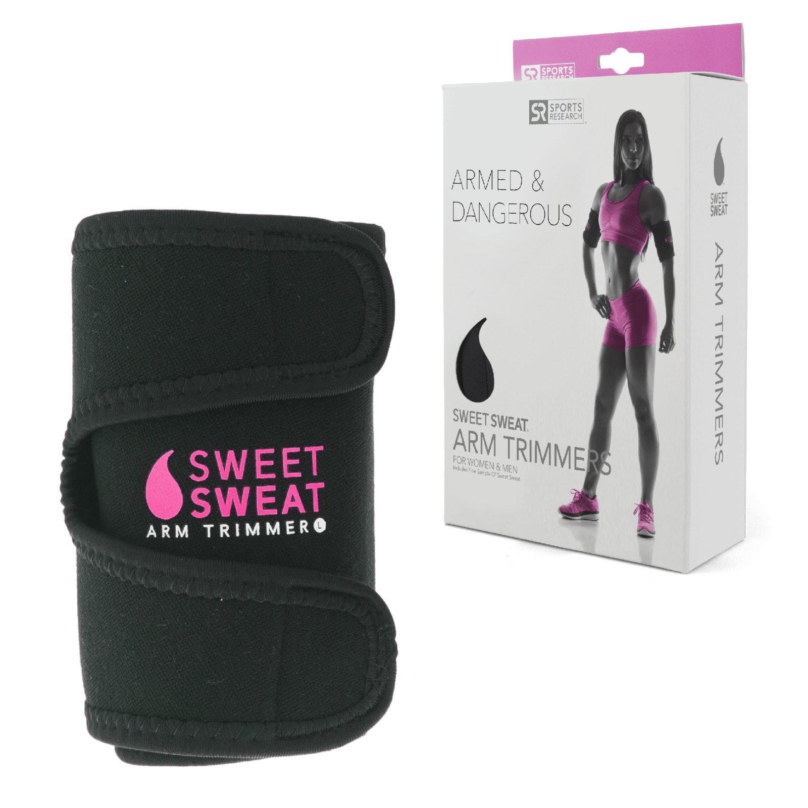Пояс для похудения Sweet sweat Термопояс Arm Trimmers Belt, розовый, розовый