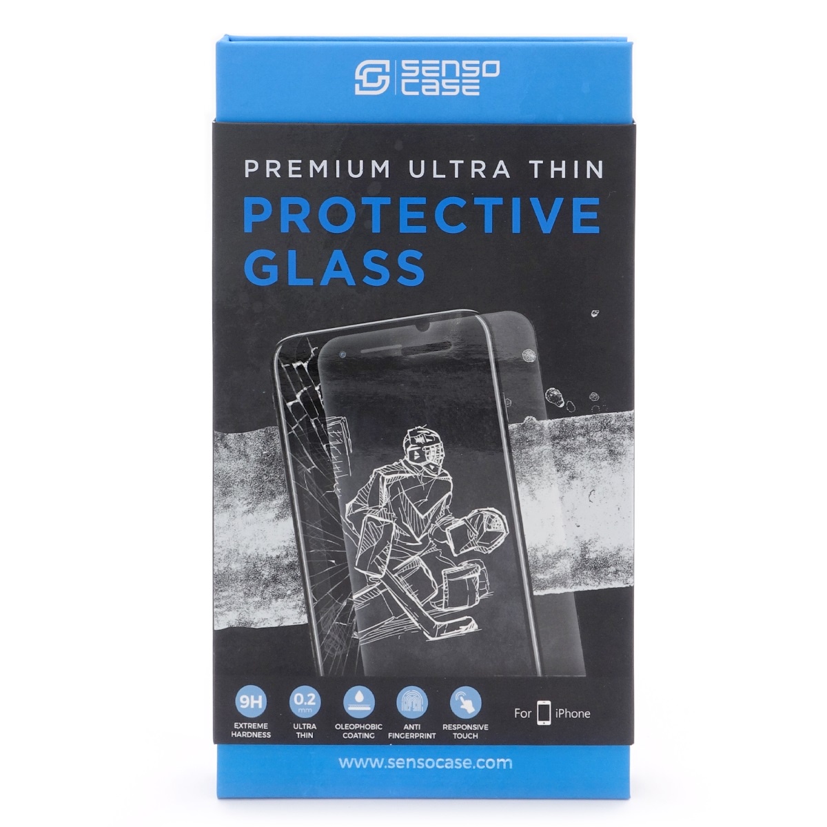 фото Защитное стекло SensoCase для iPhone 8 Plus Protective Glass 0.2 mm 2,5D 9H+, ультратонкое, кристально прозрачное, PG-IP8P