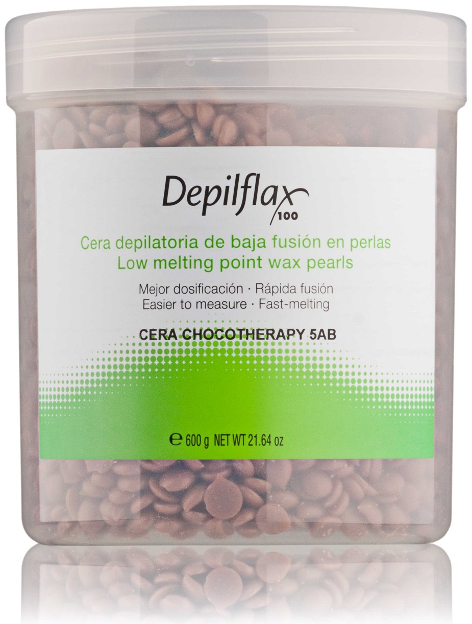 фото Воск для депиляции DEPILFLAX100 шоколадный/cera chocotherapy 600 г