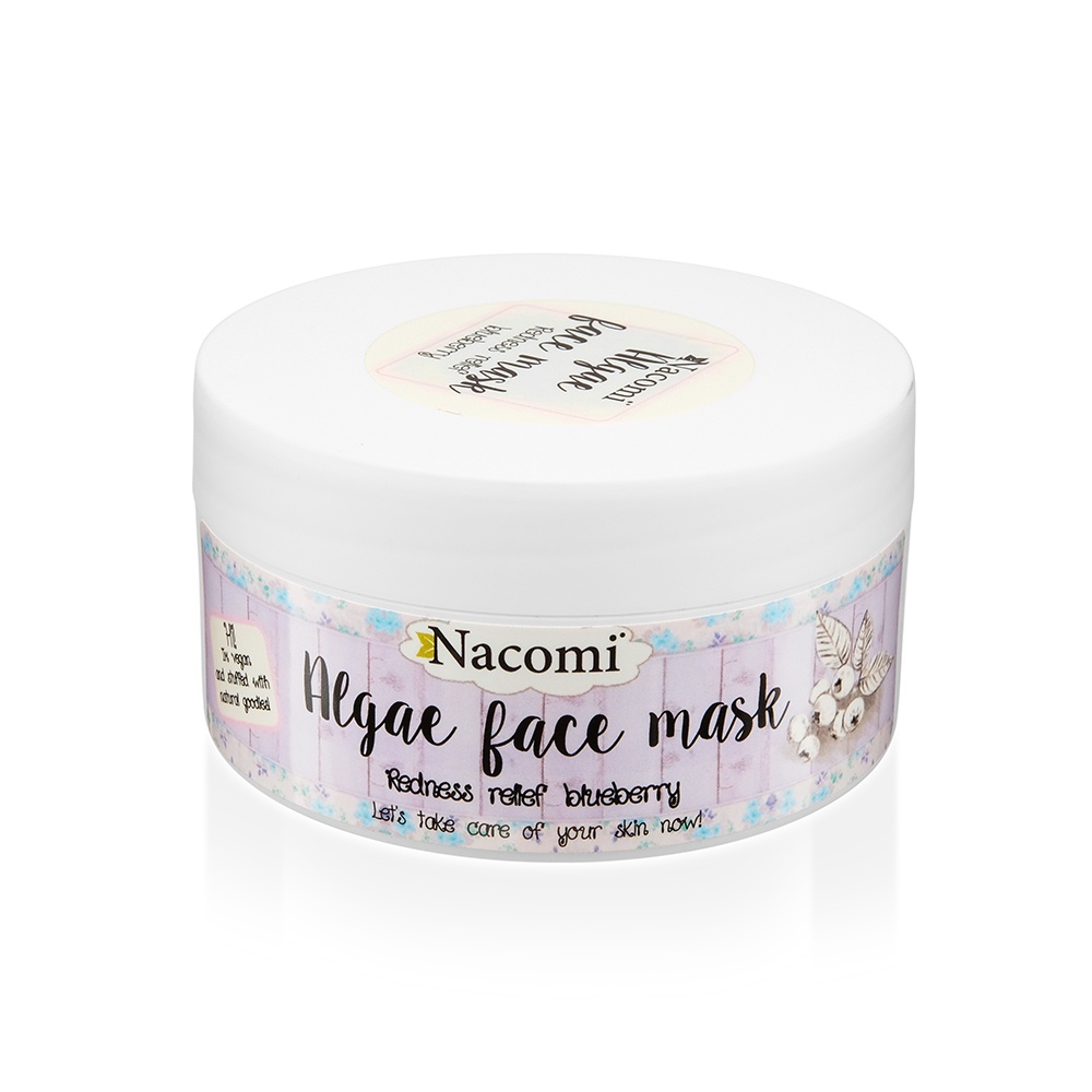 фото Моделирующая маска для лица Nacomi Algae face mask Redness relief blueberry, 42 г