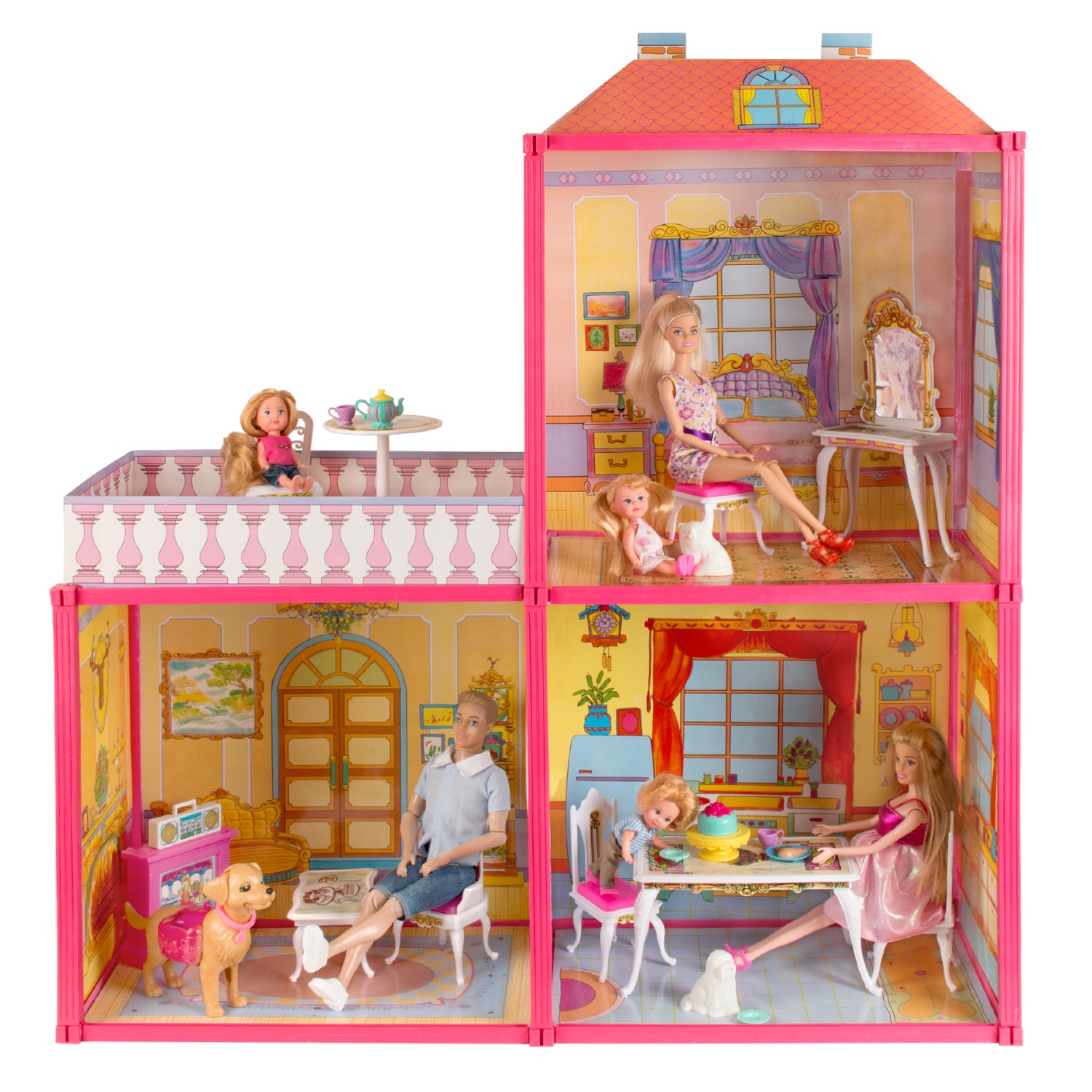 Кукольные игрушки купить. Кукольный домик Барби "my Lovely Villa". Кукольный домик b72906. Кукольный домик для кукол Sofia.