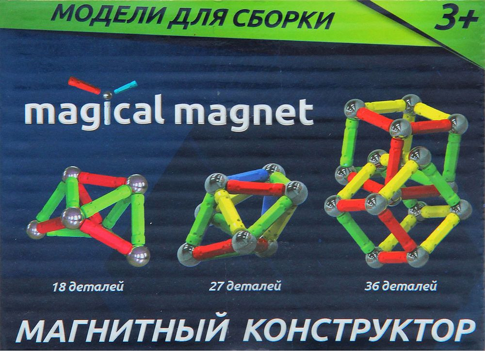 фото Конструктор магнитный Magical Magnet, 36 деталей