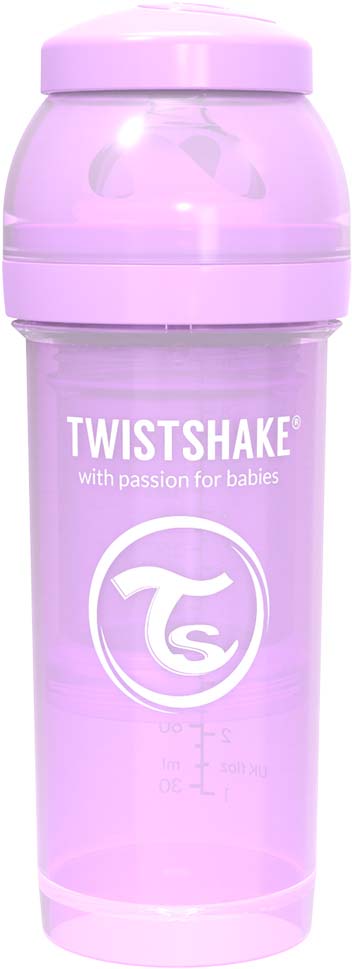 фото Бутылочка для кормления Twistshake Pastel антиколиковая, 78258, фиолетовый, 260 мл