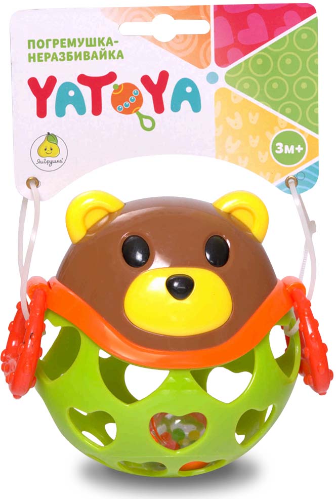 фото Развивающая игрушка ЯиГрушка "Погремушка-неразбивайка Медведь", 12024ЯиГ
