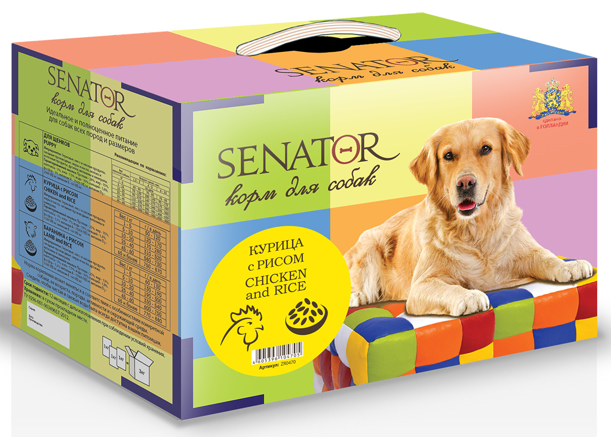 фото Корм сухой Senator для собак, с курицей, 3 кг