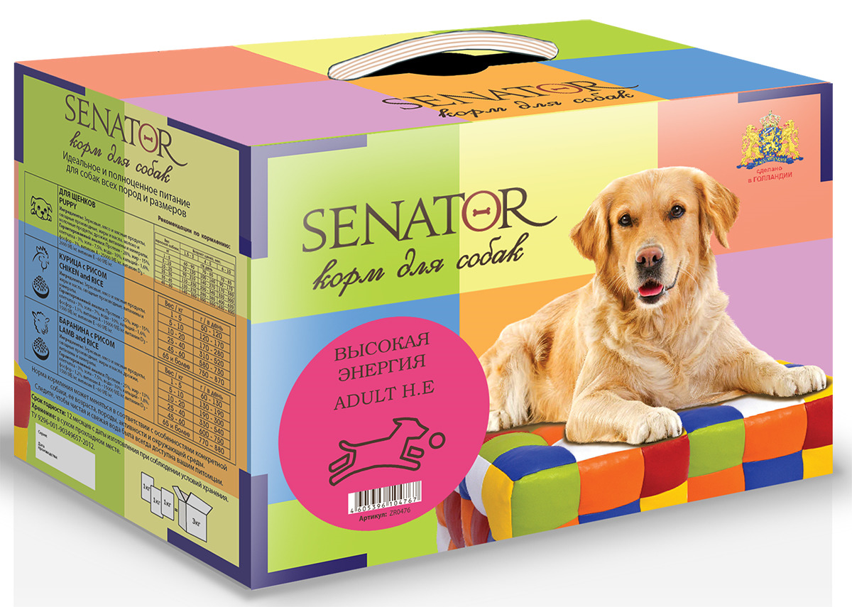 фото Корм сухой Senator Высокая энергия для собак, с курицей, 3 кг