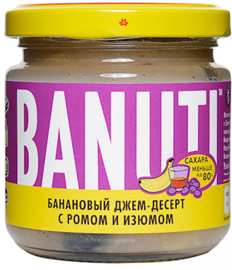 фото Джем Banuti "Банановый десерт с изюмом и ромом", 200 г