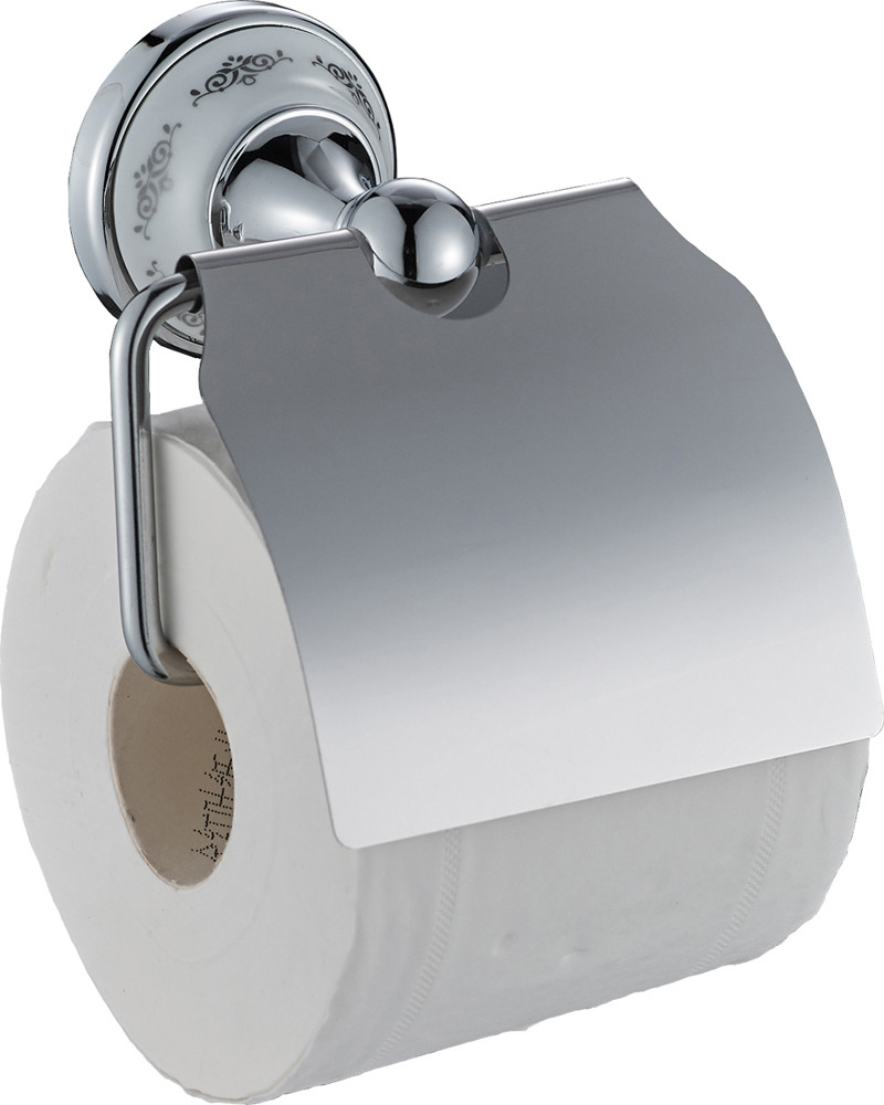 Держатель для туалетной бумаги Swensa с крышкой, 17400-04, серебристый