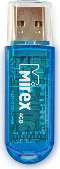 фото USB Флеш-накопитель Mirex Elf, 13600-FMUBLE04, 4GB, blue