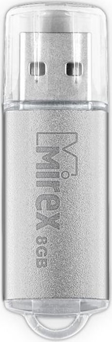 фото USB Флеш-накопитель Mirex Unit, 13600-FMUUSI08, 8GB, silver